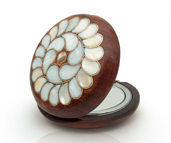 Pearl Vintage Hand Mirror